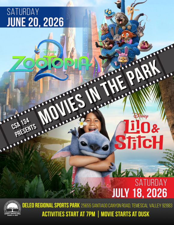 Movies in the Park at Temescal Valley