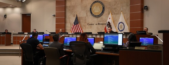 ALUC commissioners on dais