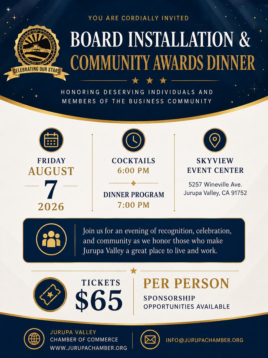 Board Installation & Community Awards Dinner 
