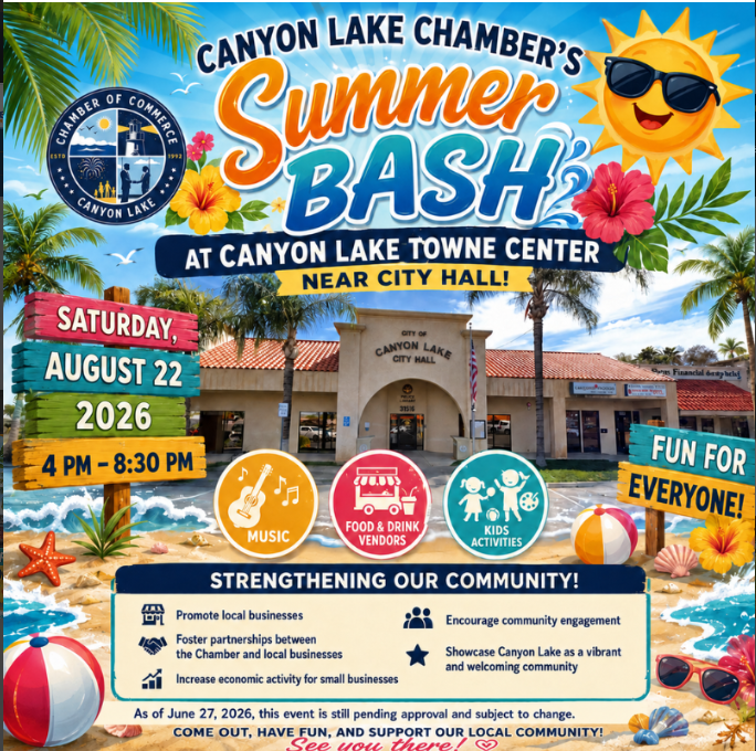 Canyon Lake Chamber's Summer Bash