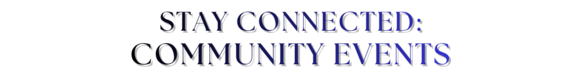 Community Events Banner