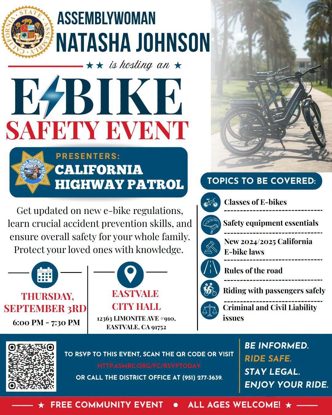 CHP E Bike Safety Event