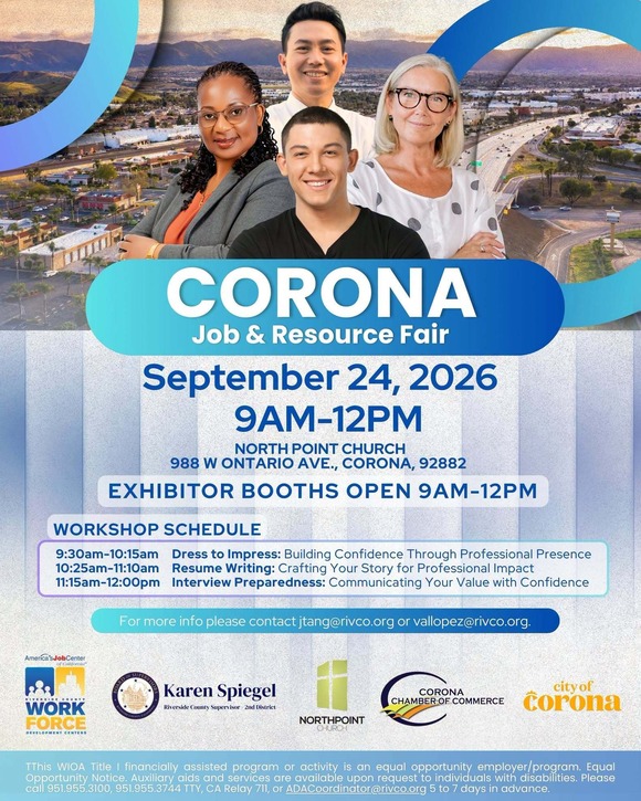Corona Job and Resource Fair