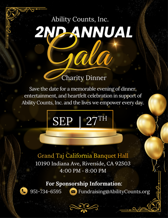 Ability Counts 2nd Annual Gala Charity Dinner
