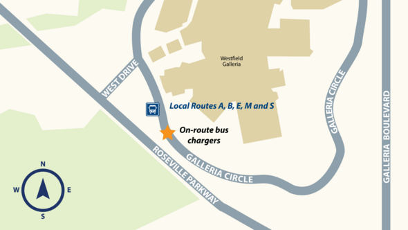 Galleria Transfer Point all routes