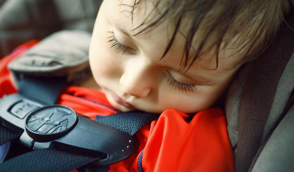 Kid in car