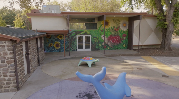 Photo of the Royer Park art center mural