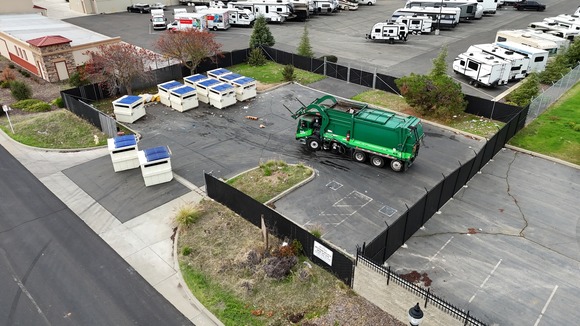 Photo of the West Park recycling station