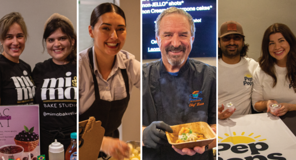 Photo collage of restaurant entrepreneurs