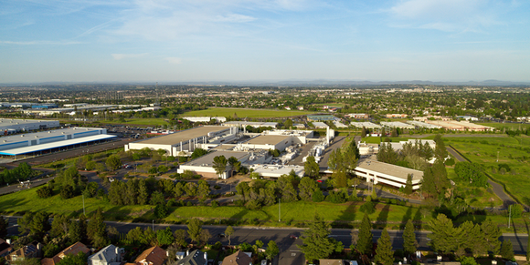 Aerial image of the Roseville Bosch Facility