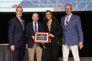 Roseville Electric accepts the E.F. Scattergood Award