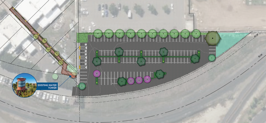 Historic Old Town Parking Lot map rendering