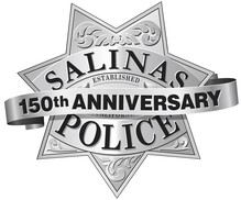 Salinas police department 150th anniversary logo