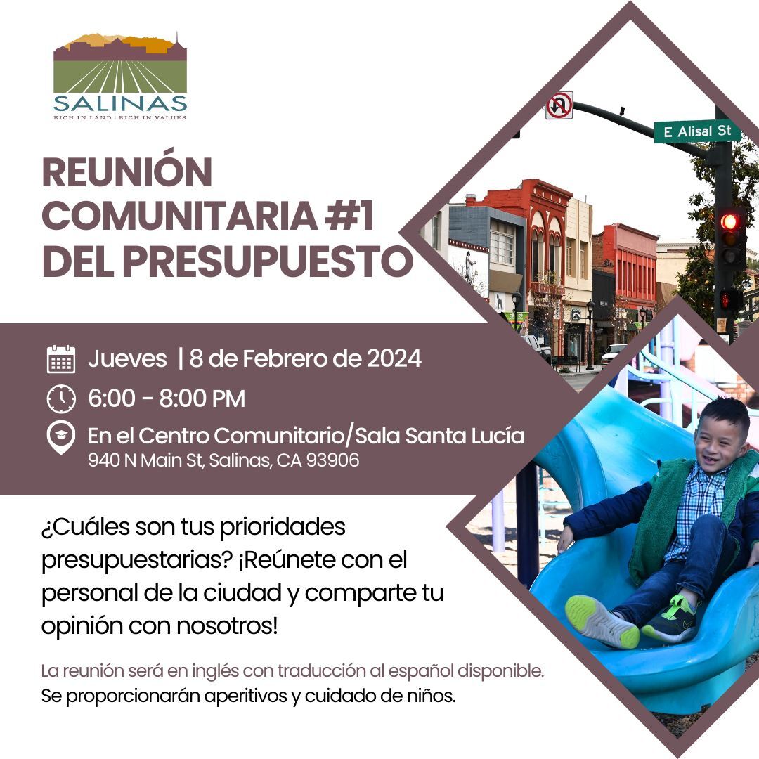 Tomorrow / Mañana - 1st Budget Community Meeting / Primera Reunión ...