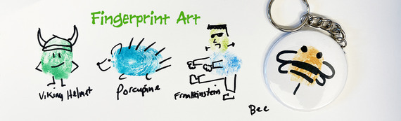 event flyer for fingerprint art