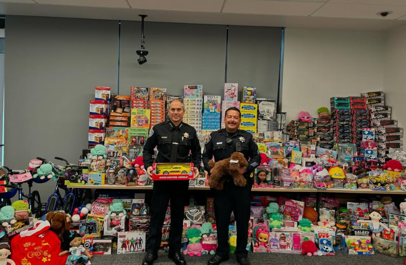 Chief and Sargent with toys 