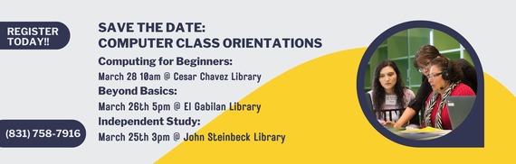 Salinas Public Library Literacy Program Computer Class Orientations