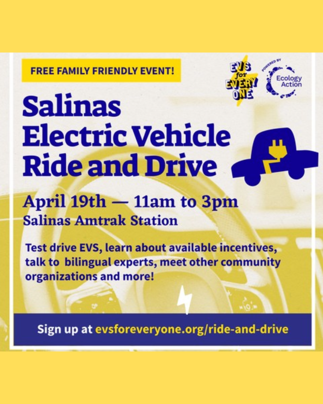 Salinas Electric Vehicle Ride and Drive