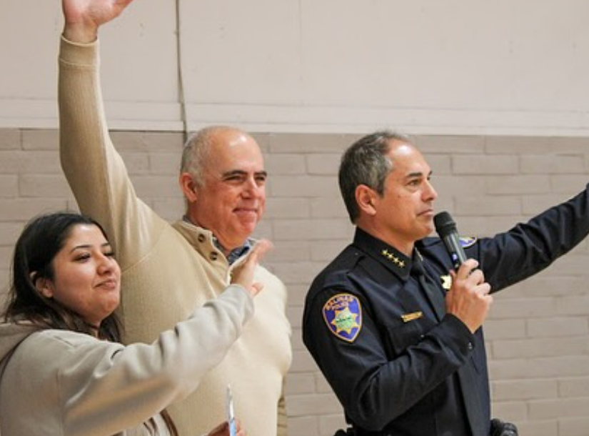 DeRousi and Chief Acosta