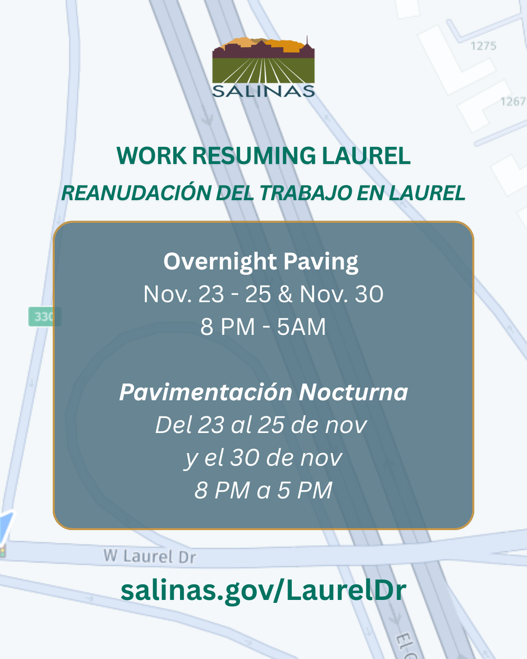 Work Resuming Laurel