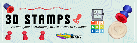3D Stamps 3D print your own stamp plate to attach to a handle