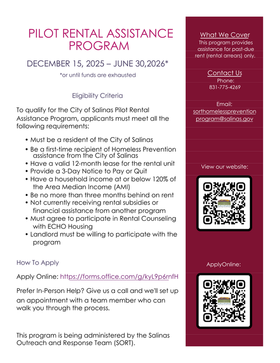 Pilot Rental Assistance Program 