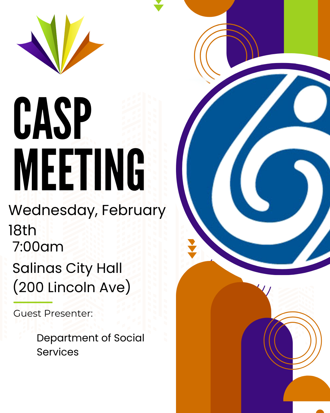 CASP meeting reminder Feb 18