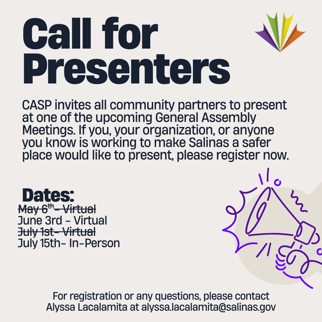 Call for presenters
