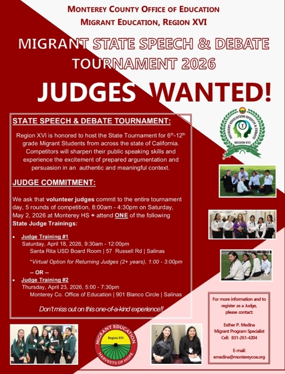 Judges wanted