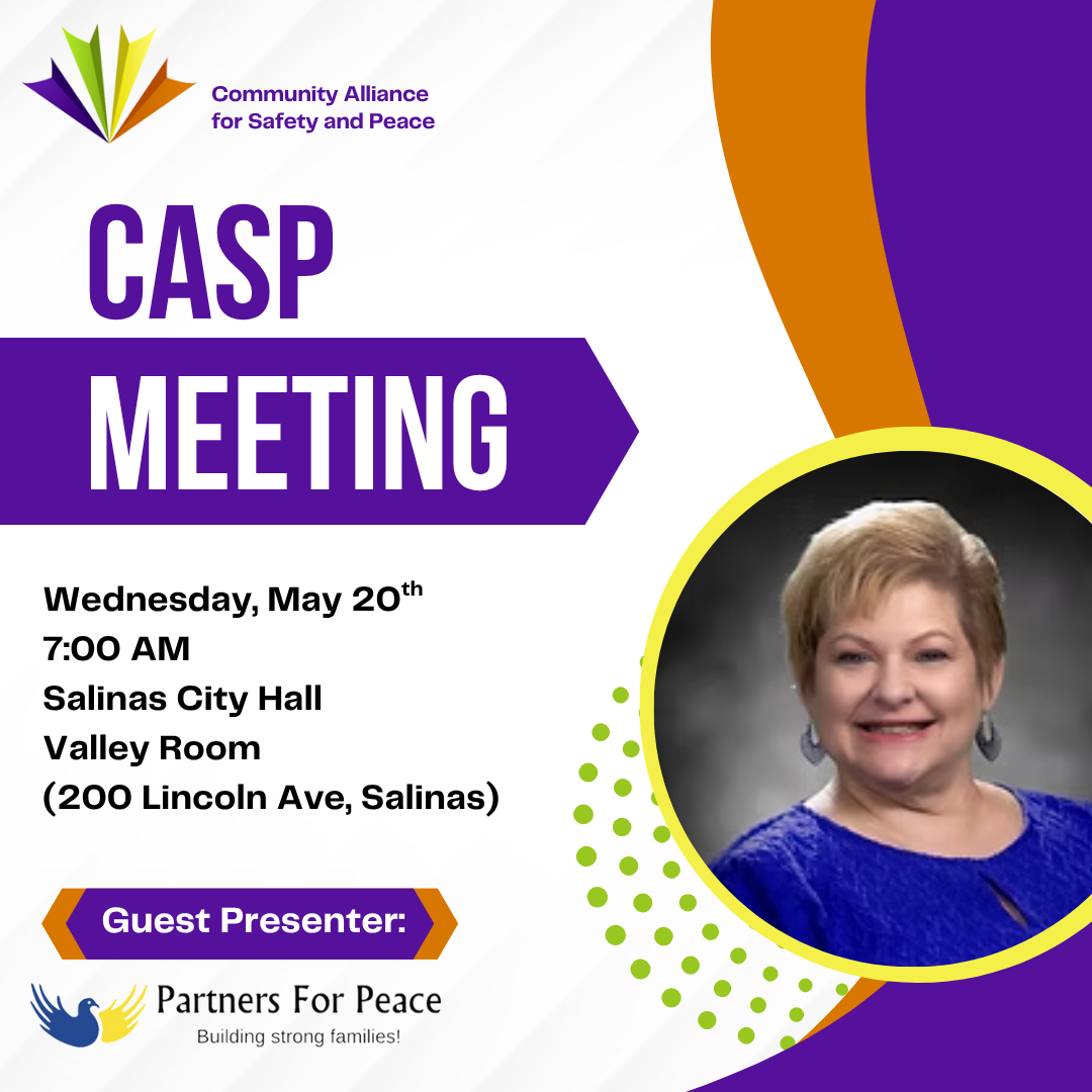 Meeting Flyer for CASP Wed May 20th 7 AM