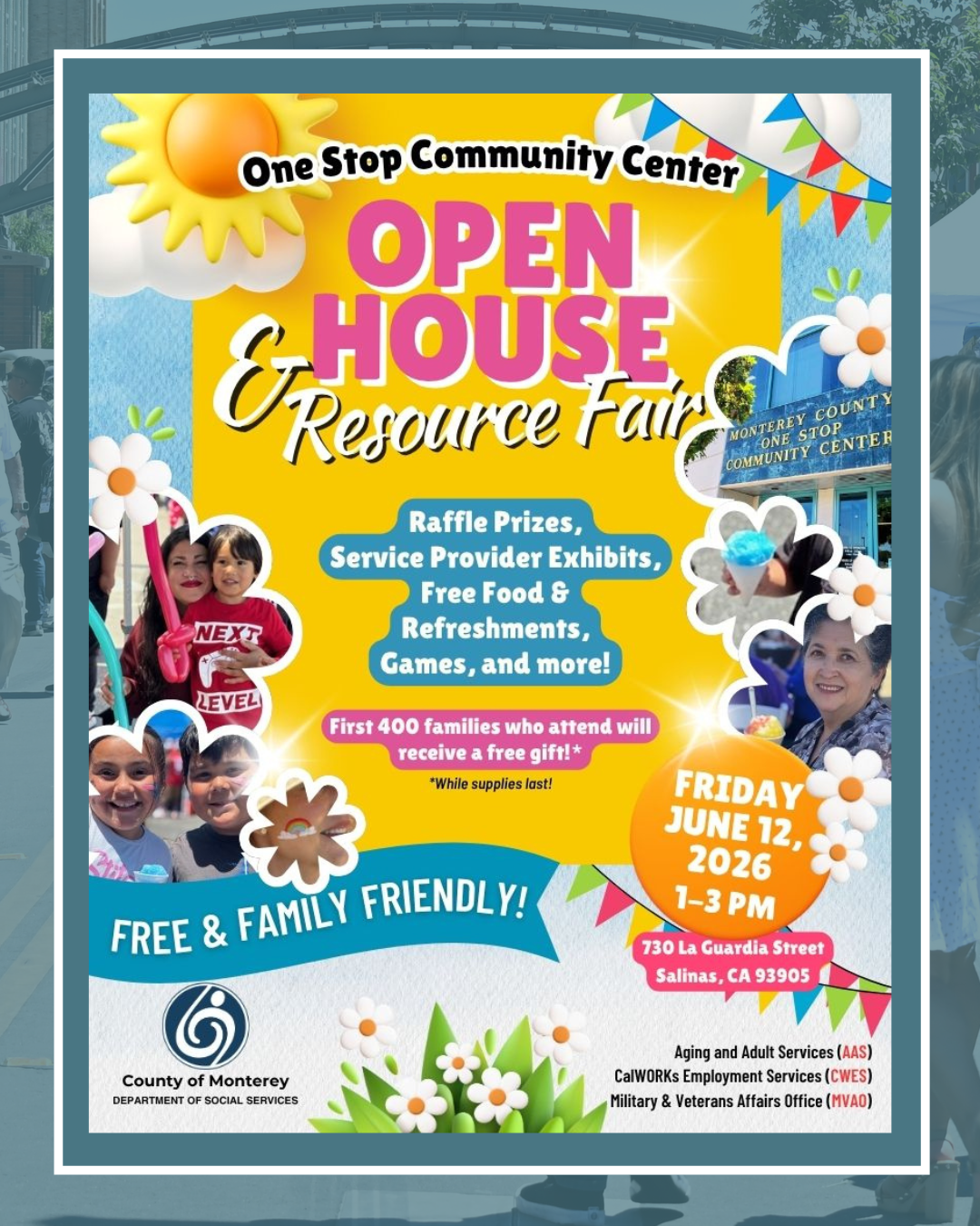 Open house & resource fair event at 730 la guardia st friday june 12, 2026 1-3pm 