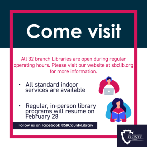 Come visit county libraries