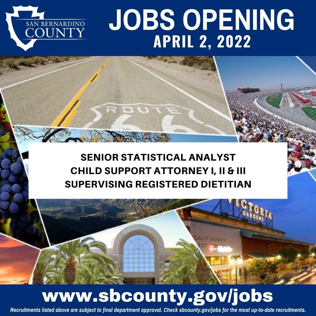 Jobs opening April 2, 2022
