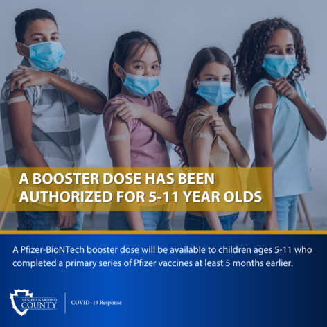 Booster doses available ages 5-11
