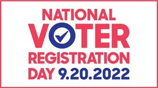 A graphic encouraging voters to register on Sept. 20