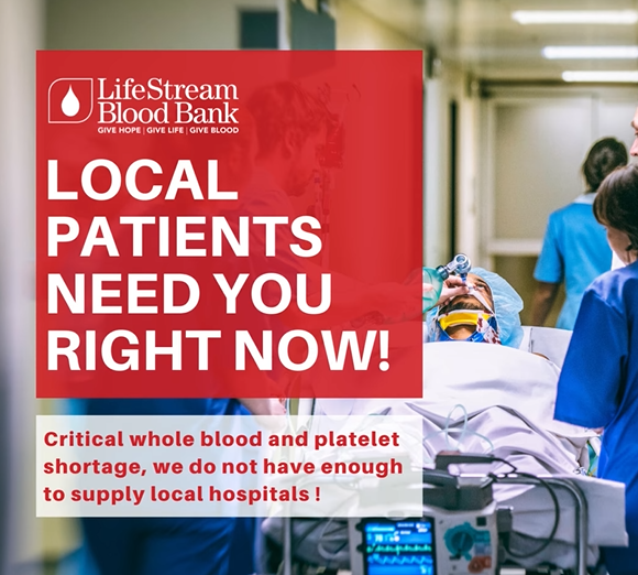 Blood needed in local hospitals