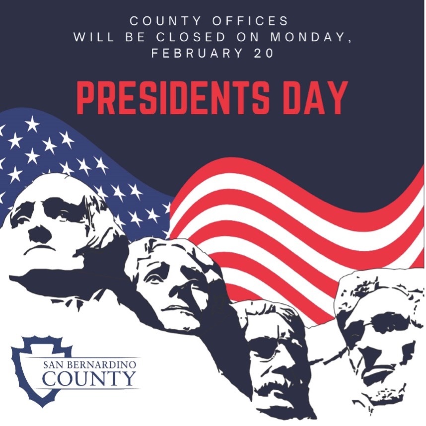 County offices closed on Presidents Day