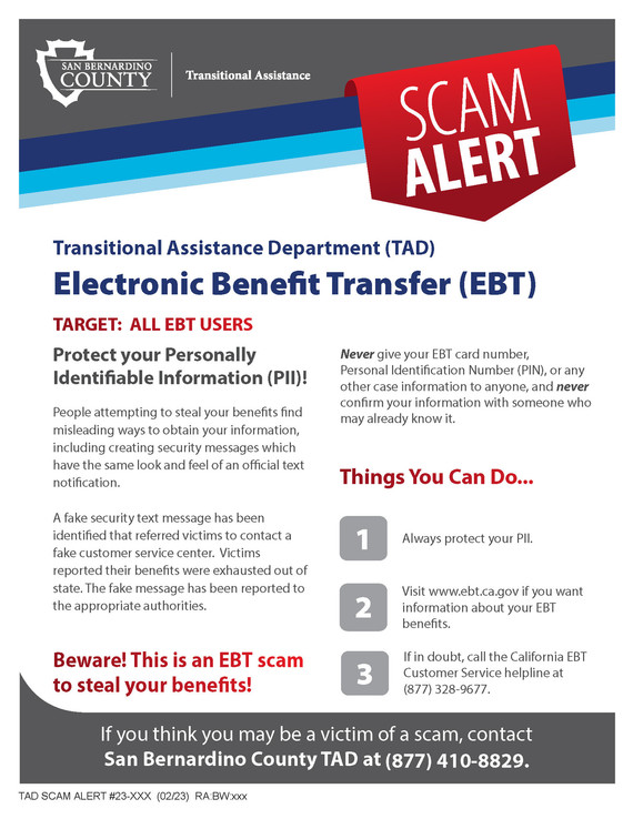 Scam alert targets EBT users