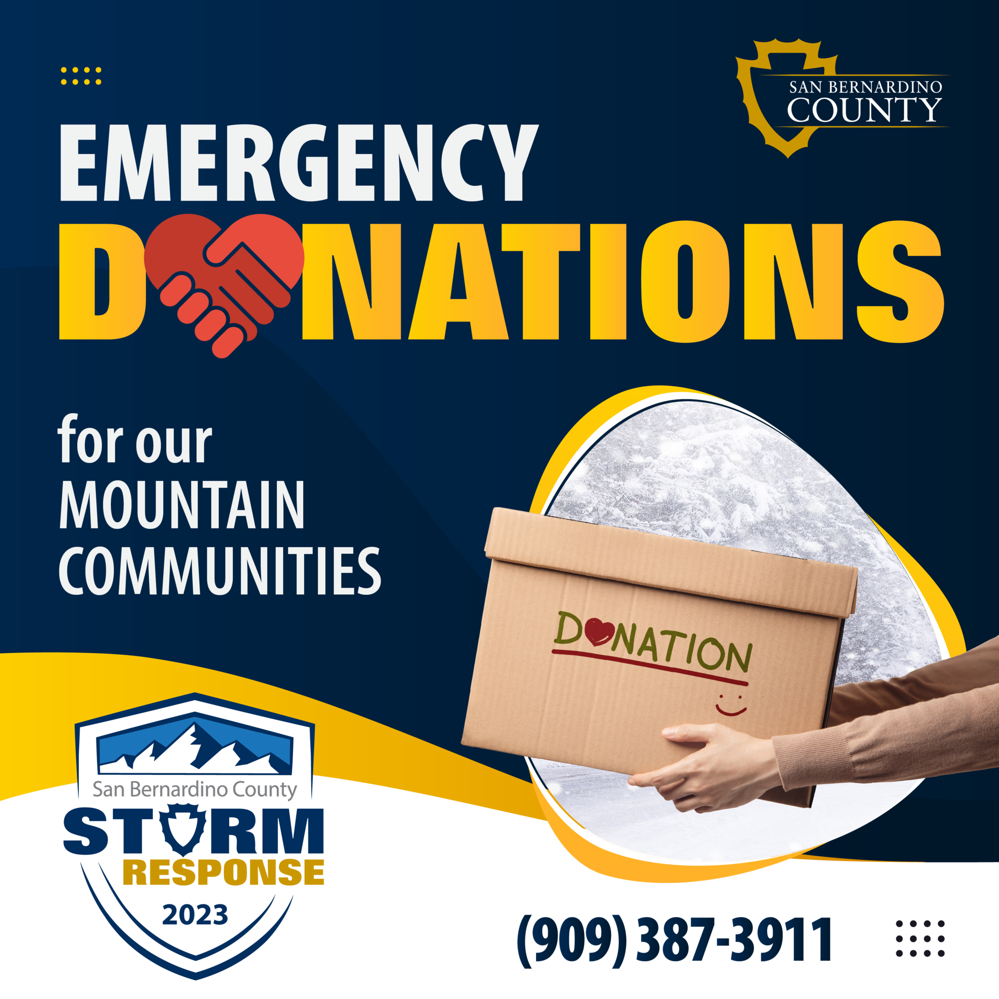 Emergency Donations for our mountain communities