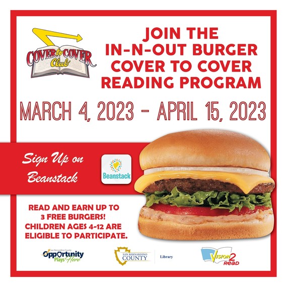 In-n-Out Cover to Cover reading program 