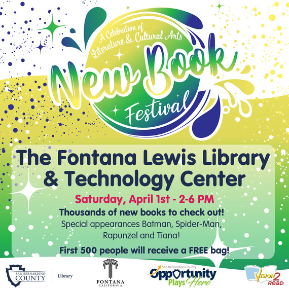 New Book Festival, Fontana, April 1, 2023