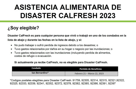 Cal Fresh Deadline Spanish