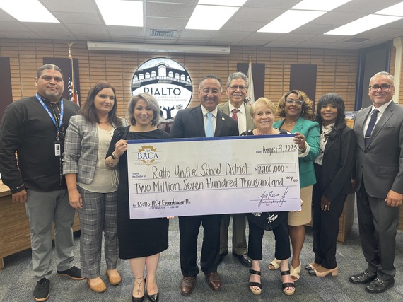 2.7 million dollar check presentation