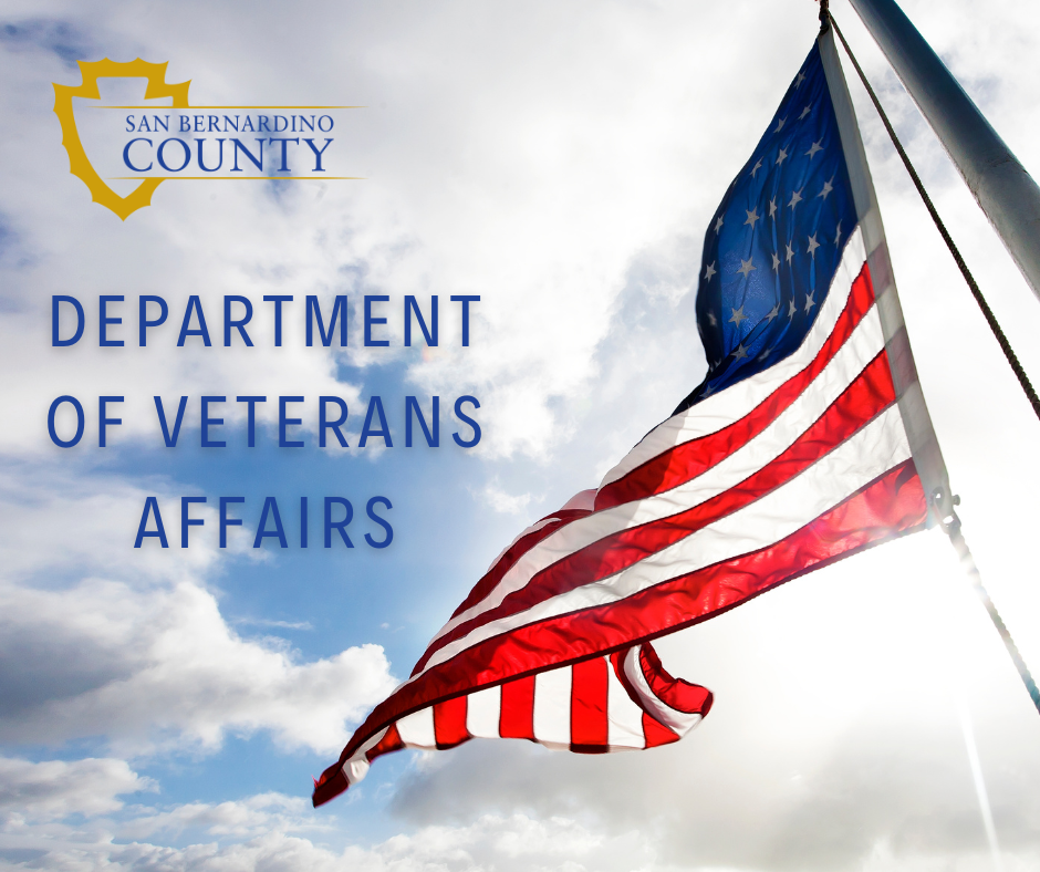 Department of Veterans Affairs with flag