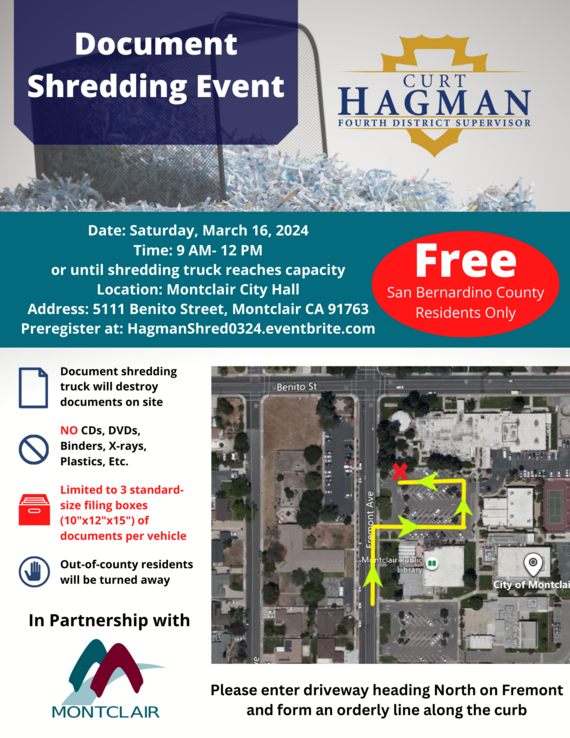 Montclair Shredding Event