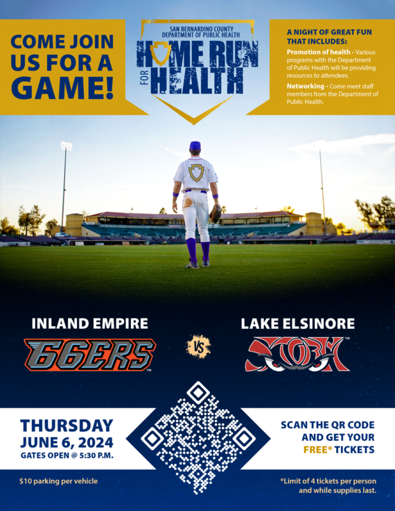 Free Home Run for Health baseball game aims to educate fans on health programs and services 