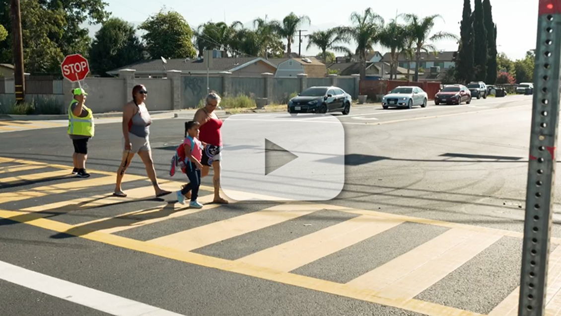 County enhances pedestrian safety with new HAWK beacon at 5th and Pedley