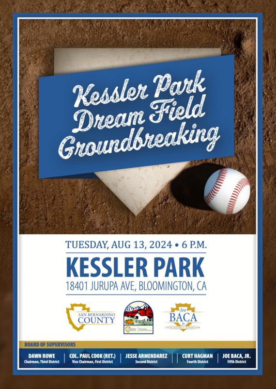 Invite for Kessler Park Groundbreaking