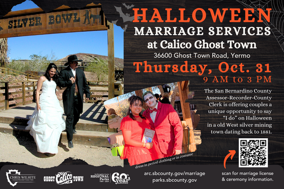 Say ‘I Do’ at Calico Ghost Town this Halloween