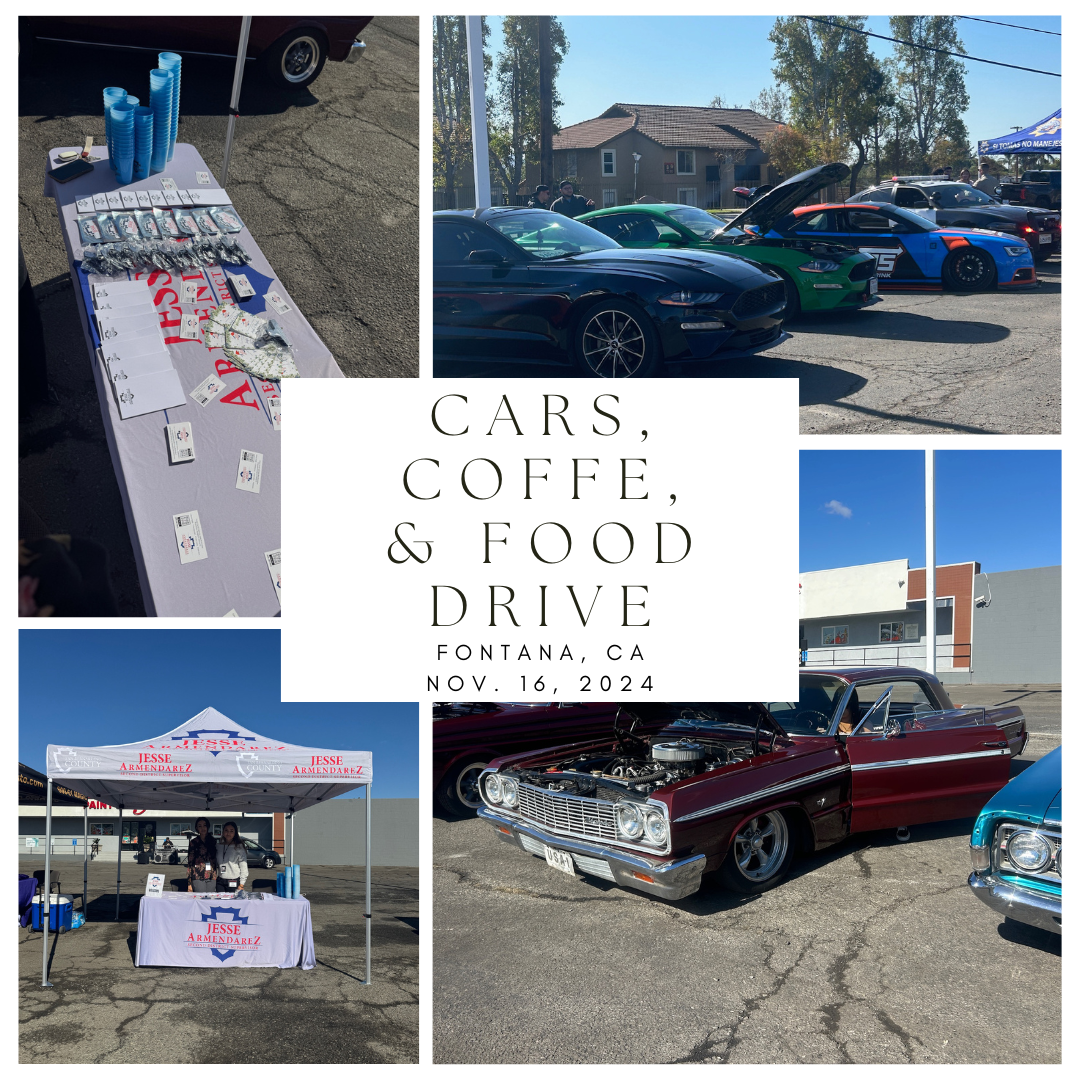 Cars, coffee & food drive 